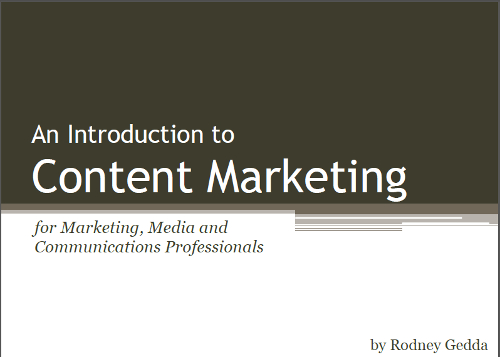 Content Marketing Report cover